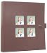 Kleer-Vu Photo / hand Crated Bonded Leather Collection, Holds 500 4 x 6 Photos, 5 Per Page. Color: Brown.