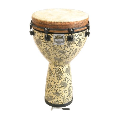 Remo African Collection 25 x 14 Key-Tuned Djembe, Fossil Fantasy finish