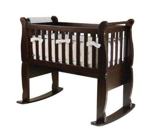 Green Frog Art Now and Forever Convertible Cradle Rockers, Chocolate Mist