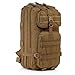 CAMTOA Heavy Duty Lightweight Expandable Sport Outdoor Military Rucksacks Tactical Molle Backpack Tan