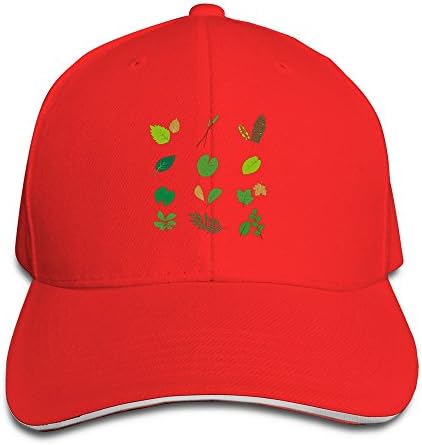 Welgb Green Leaves Design Unisex Sandwich Cap Baseball Cap