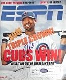 Derrek Lee autographed ESPN The Magazine (Chicago Cubs)