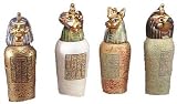 Egyptian Canopic Jars Jar Set of 4 Ancient Egypt - New Gift Set