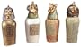 Egyptian Canopic Jars Jar Set of 4 Ancient Egypt - New Gift Set