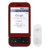 HTC Google G1/Dream Cell Phone Red Rubber Feel Protective Case Faceplate Cover