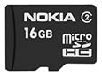 Nokia High Speed 16GB MicroSD MicroSDHC Micro SDHC Class 2 Memory Card 16 GB with free SD adaptor