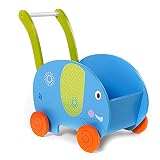 Labebe - Kinder Holz Lauflernhilfe Lauflernwagen (Elefant) - 