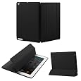 KHOMO DUAL CASE: Polyurethane Smart Cover FRONT + Hard Rubberized Poly-carbonate BACK Protector for Apple iPad 2 new iPad 3 (The new iPad HD)