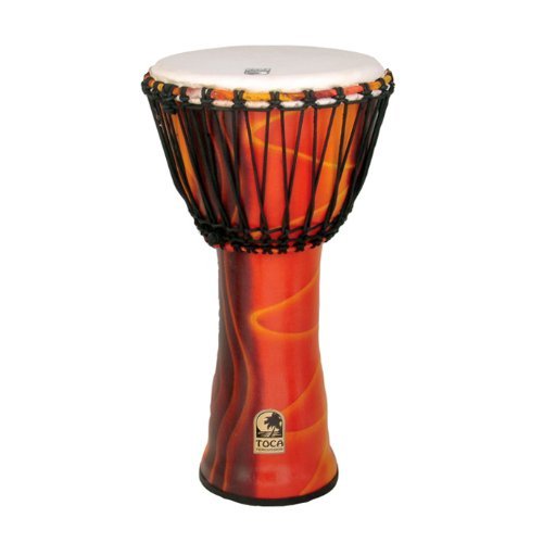 Toca SFDJ-12F Freestyle Rope Tuned 12-Inch Djembe - Fiesta Finish On Sale