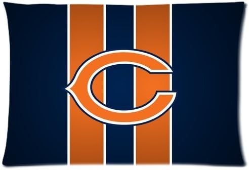 Chicago Bears Custom Zippered Pillow Case 20x30 (one side)