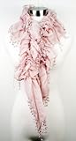 Premium Cotton Lace Ruffle Fashion Scarf with Tassels - ** Various Colors **