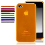 CaseCrown Gel Polymer Case for Apple iPhone 4 (Fits AT&T iPhone 4 only) - Orange
