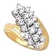 14K White or Yellow Gold Diamond Ring - 0.50 Ct. to 3.87 Ct. (ALSO AVAILABLE WITH GEMSTONES)