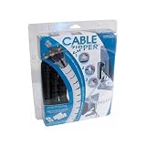 Cable Zipper - Cord Controll System (Black) (8' Long x 1 Diameter)