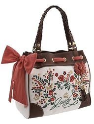 Juicy Couture Zoe Embroidery Daydreamer Bag Tote White