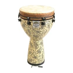 Remo African Collection 25" x 14" Key-Tuned Djembe, Fossil Fantasy finish