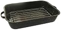 Granite Ware 19 Inch Perfect Open Roaster with Flat Rack