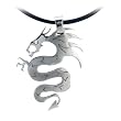 Inox Jewelry 316 Stainless Steel Chinese Jewel Eyed Dragon Pendant