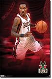Brandon Jennings - Milwaukee Bucks NBA 22"x34" Art Print Poster