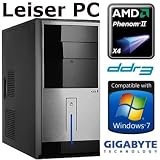 Produkt-Bild: #4109 Silent Office / Multimedia PC | Quad-Core! AMD Phenom II X4 850 4x3.3 GHz (freigeschalteter 450) | 4 GB RAM DDR3 PC1333 (optional 8GB) | 640 GB HDD S-ATA II | Gigabyte GA-78LMT-S2P | AMD Radeon HD3000 1024MB mit DVI/VGA | 22x DVD-Brenner | All-in-One CardReader | 7.1 Sound | GigabitLAN
