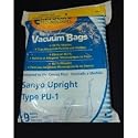Sanyo Upright Style PU-1 Vacuum Bags Microfiltration with Closure - 9 Pack