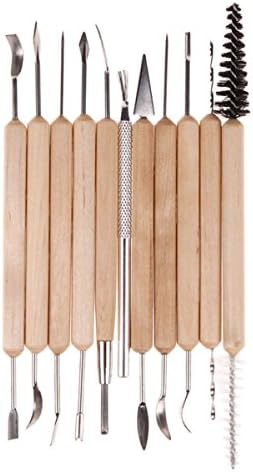 11 PcsSet Pottery Clay Sculpture Carving Tool Set for Paint Sculpture