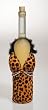Leopard Dress Wine Bag w/Maribou
