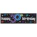 The Party Continues 30th Metallic Giant Sign Banner 65in x 20in