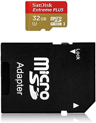 SanDisk Extreme Plus 32GB Micro SD-HC Flash Memory Card UHS-1 80MB/s + Adapter