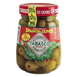 TABASCO Stuffed Spicy Spanish Olives - 7.5 oz. jar