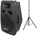 Paj 12" Active Powered Pa Speaker 300w With Free Heavy Duty 