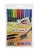 Uchida 1122-12E Le Plume II Double-Ended Markers with Brush and Fine Tips, Bright, Set of 12