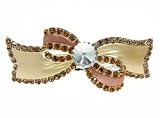 Champagne Swarovski Bowtie Hairclip