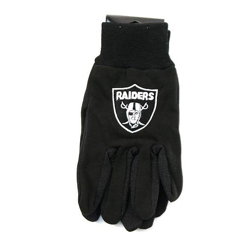 Oakland Raiders The Grip Gloves (One Size Fits Most)