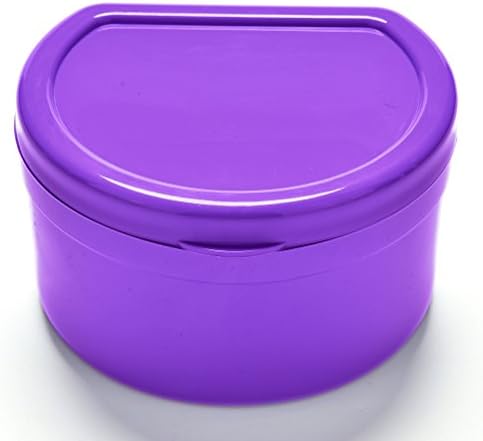 Daytingday(TM) Purple Dentures Retainer Box Plastic False Teeth Storage Case