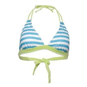 Hurley Junior's Beckham Stripe Removable Softcup Halter Top Bikini