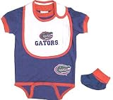 NCAA Florida Gators Onesie Bib & Bootie Set