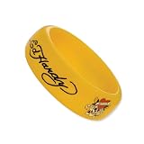 Ed Hardy Love Kills Slowly, Yellow Acrylic Bangle