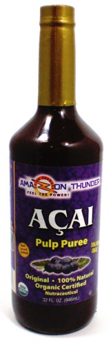 Amazon Thunder Pure Organic Acai Pulp Puree - 32oz.