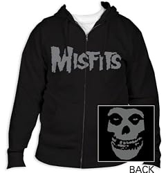 Men's The Misfits Skull Zipper Hoodie