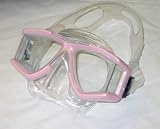Scuba Snorkeling Pink Mask And Dry Snorkel Set