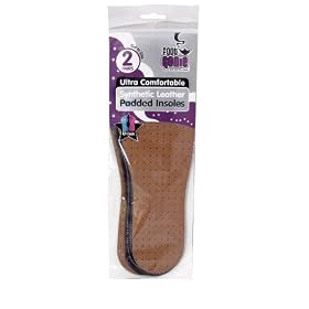 Foot Genie Synthetic Leather Padded Insoles 2 pairs (pack of 4)