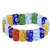 Multi-Color Murano Glass Flower Bracelet