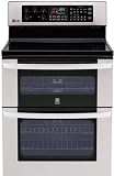 LG LDE3017ST 30″ Freestanding Electric Double-Oven Range with 5 Radiant Elements, 4.4 cu. ft. True Convection Lower Oven, 2.3 cu. ft. Upper Oven, InfraGrill Broiler and Self-Cleaning: Stainless Steel