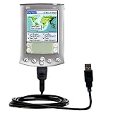 Classic Straight USB Cable for the PalmOne m515 with Power Hot Sync and Charge capabilities - Gomadic Brand w/ TipExchange Technology