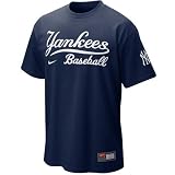 Nike New York Yankees Navy Blue MLB 2010 Practice T-shirt