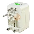 Insten Universal World Wide Travel Charger Adapter Plug, White - by eForCity