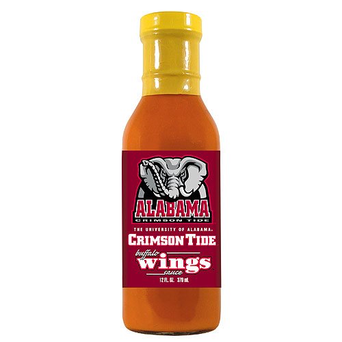 Alabama Crimson Tide NCAA Buffalo Wings Sauce - 12oz by Hot Wings