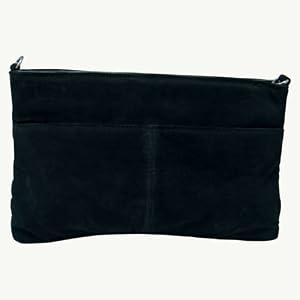 Ladies' Genuine Suede Leather Purse Clutch Handbag