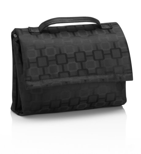 Black Jacquard Hanging Washbag